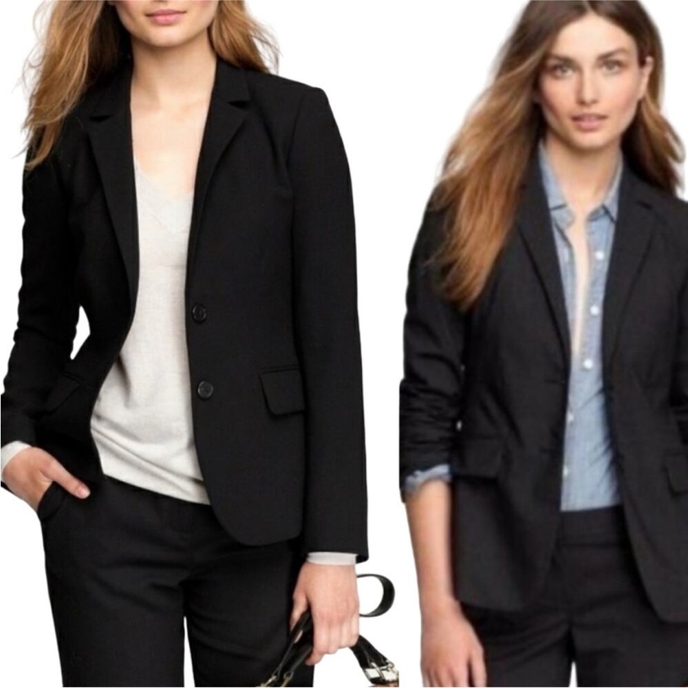 J. Crew Super 120’s Wool Blazer Black 10